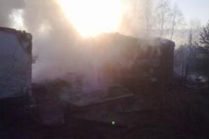 В селе Дубенского района сгорел дом .