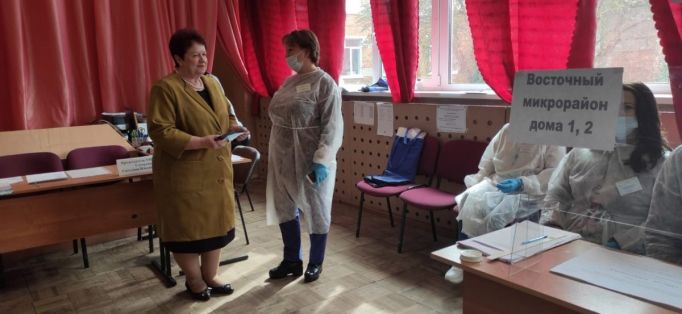 Галина Фомина посетила избирательные участки в Богородицке