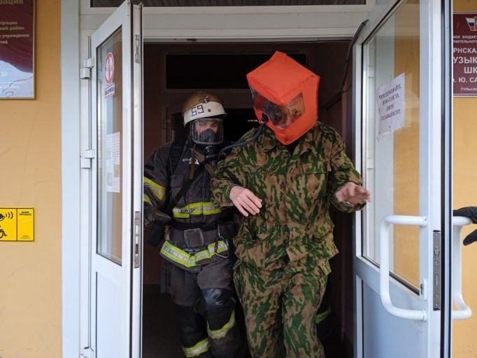 В Чернском районе прошли пожарно-тактические учения