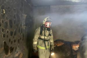 В Узловском районе двух человек спасли из пожара в квартире.