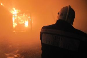 Ночью в Алексинском районе сгорел жилой дом .