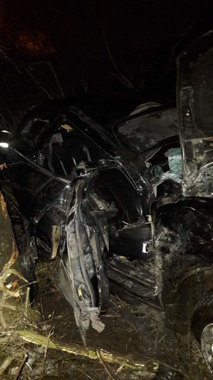 В Киреевском районе иномарка перевернулась, водитель скончался на месте 