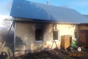 В Киреевском районе горел дом.