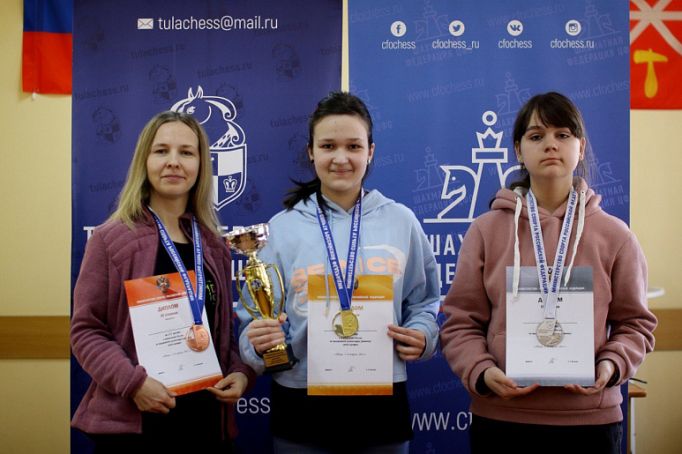 Тульская шахматистка Дарья Ефимова стала чемпионкой России