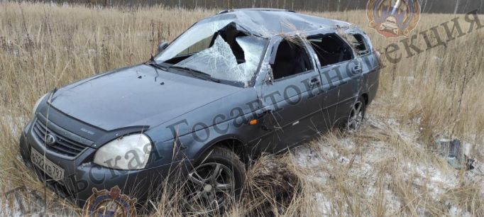 В Заокском районе в ДТП пострадала 72-летняя пассажирка Lada
