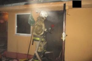 В Узловском районе в кирпичном доме обгорела терраса .
