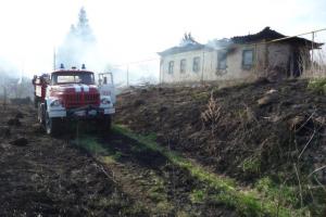 В субботу в Чернском районе сгорел нежилой дом.