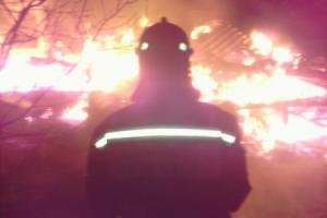 В Заокском районе полностью сгорела дача.