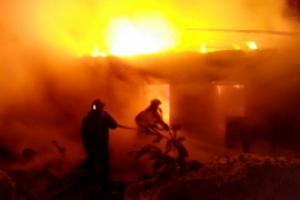 В Ясногорском районе ночью сгорел дом.