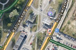 Авария в Туле на Калужском шоссе заблокировала поворот на кольцо.