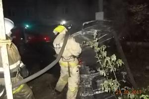 Автомобиль "Ауди-100" сгорел в Тульской области.