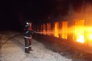 В Киреевском районе сгорело производственное здание.