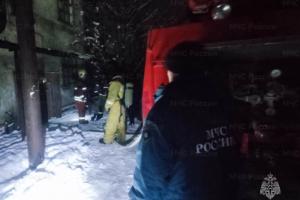 В Донском при пожаре в доме на ул. Школьной спасли трех человек.