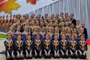 Тульские эстетические гимнастки выиграли соревнования в Ижевске .
