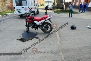 В Веневе Тульской области был сбит мотоциклист.
