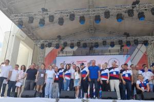 Мэр Слюсарева приняла участие во Всероссийском олимпийском дне в Курске.
