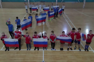 Спортсмены Чернского района приняли участие в патриотическом флешмобе.