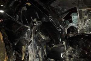 В Киреевском районе иномарка перевернулась, водитель скончался на месте .