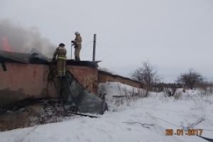 В Киреевском районе человек пострадал на пожаре.