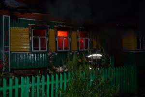 В Суворовском районе ночью сгорела дача .