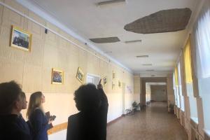 Потолок, рухнувший в новомосковской школе, оказался  штукатуркой.