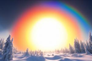 Жители Новомосковска увидели редкую круглую радугу.