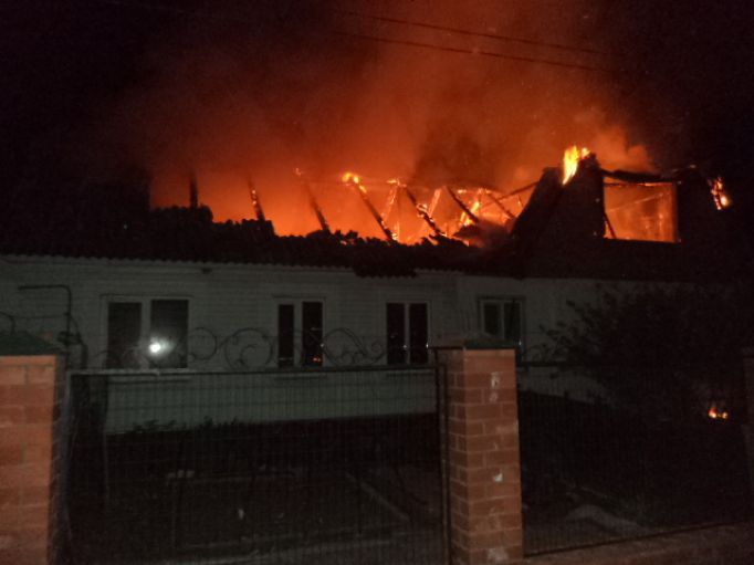В Первомайском Щекинского района сгорел дом