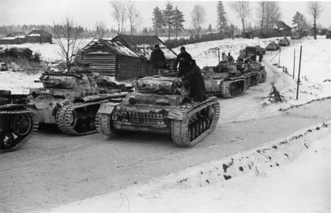 Кровавые следы немецких танкистов