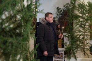 Губернатор Тульской области присутствовал на Рождественском богослужении .