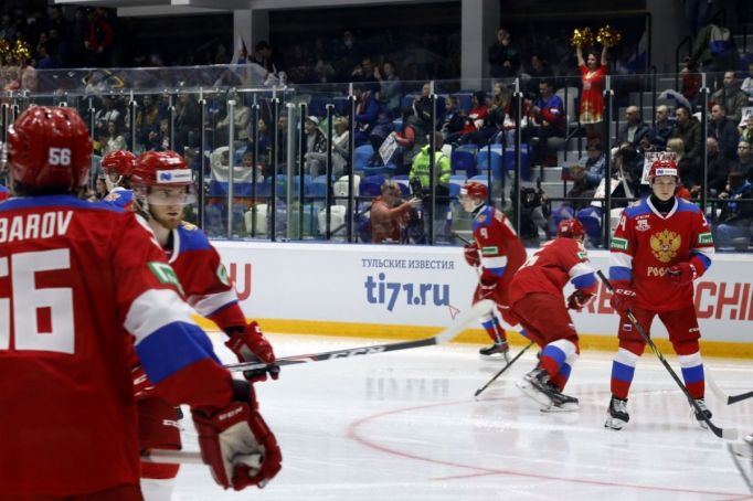 Сборная России по хоккею вновь победила Белоруссию в Туле