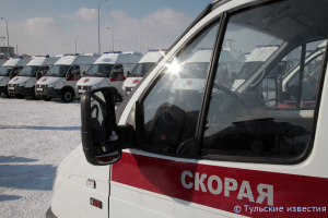 Автомобиль скорой помощи попал в ДТП на трассе М-2 в Тульской области.