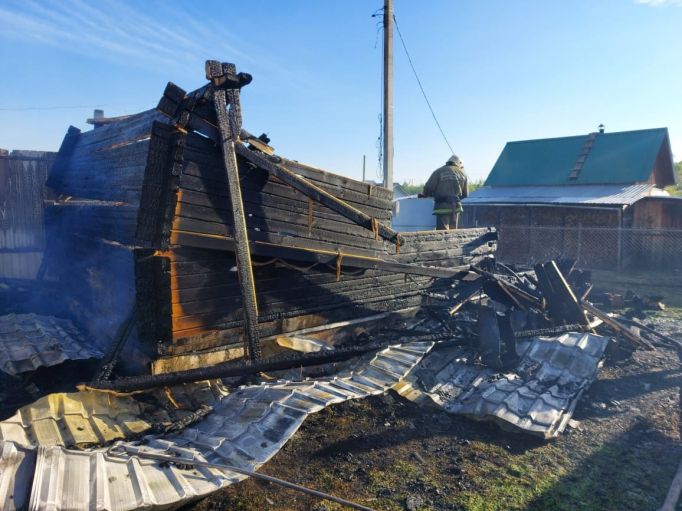 В Ясногорском районе при пожаре в бане погибли два человека
