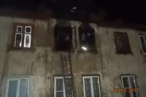В Липках сгорела квартира, есть пострадавший.