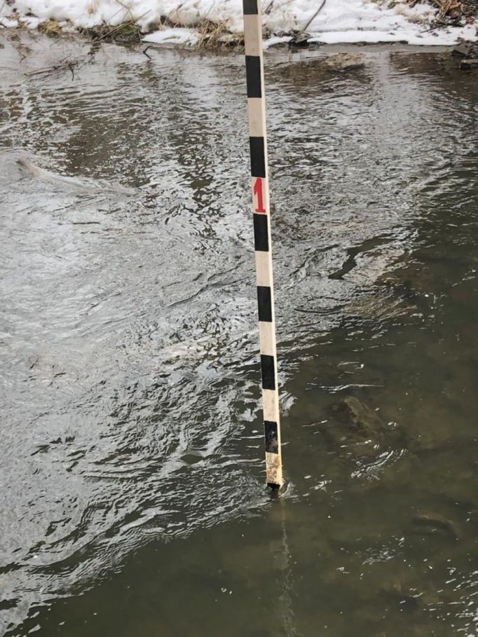 У Нижних Присад уровень воды в Упе поднялся на 1,5 метра