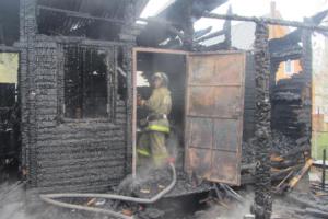 В Заокском районе сгорел сарай.