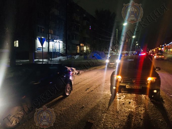 В Туле на ул. Металлургов пьяный пешеход попал в ДТП