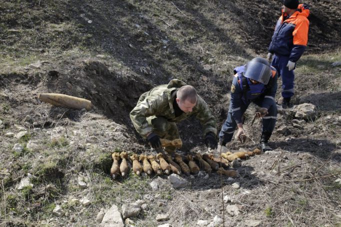 В Тульской области обезвредили снаряд калибра 75 мм времен Великой Отечественной