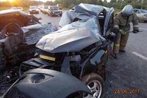 В аварии на дороге "Тула-Новомосковск" погибли два человека.