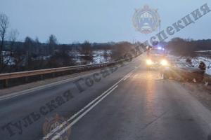 Водитель AUDI A6 погиб в ДТП в Ефремовском районе.