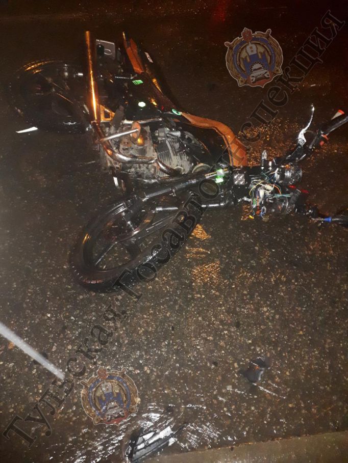 34-летний мотоциклист без прав спровоцировал ДТП в Киреевске