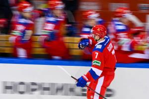 Сборная России по хоккею среди игроков до 25 в Туле выиграла у Белоруссии.