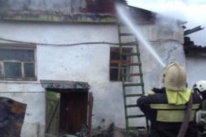 В Плавском районе сгорел дом.