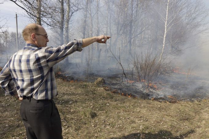 В апреле в Тульской области сухая трава и мусор горели 1522 раза