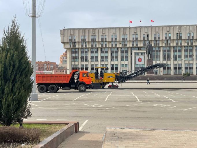В Туле начался ремонт площади Ленина