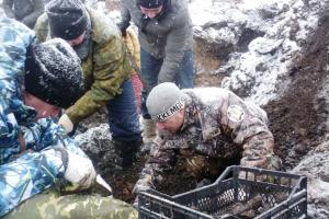 Останки 63 красноармейцев, найденных этой зимой под Новомосковском, предадут земле в канун Дня Победы.