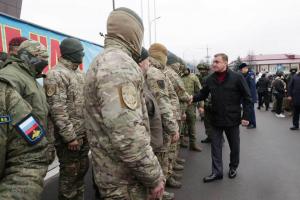 Алексей Дюмин принял участие в отправке тульских мобилизованных в тыл СВО.
