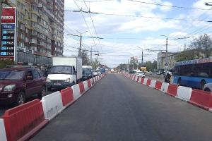 Движение по отремонтированному участку на пр-те Ленина в Туле откроют к воскресенью.