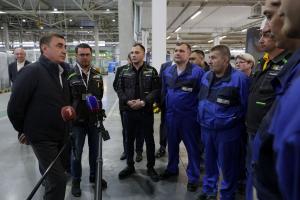 Алексей Дюмин осмотрел ФОК в Ясногорске и побывал на заводе «ИЭК ХОЛДИНГ».