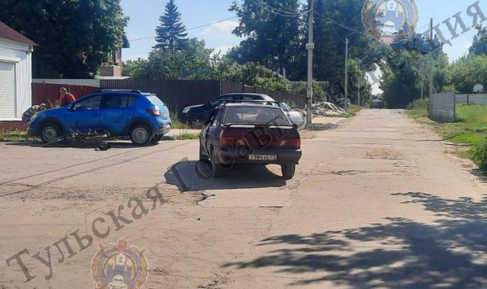 В Щекине двое подростков пострадали в ДТП с участием мопеда