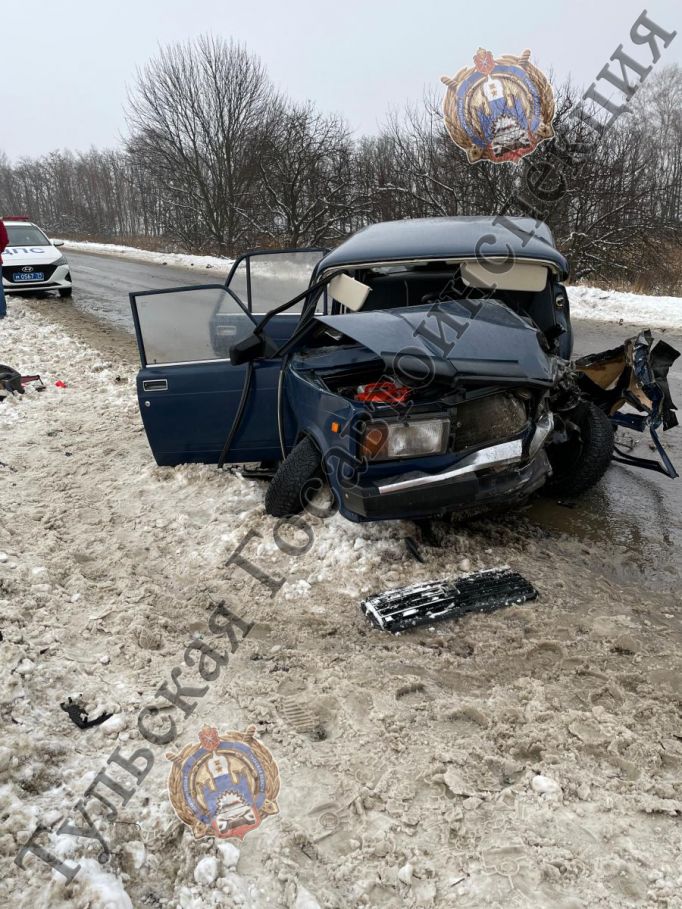 В Киреевском районе водитель ВАЗа погиб в столкновении с Audi
